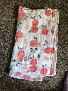Peach Pattern Baby Swaddle